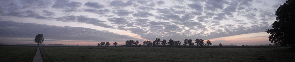 Het land van Noorder Poort bij zonsopgang